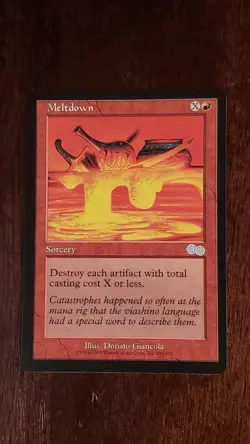 Meltdown Urza's Saga EX/LP 203/350 MTG Magic the Gathering Sorcery Uncommon Red - Image 5