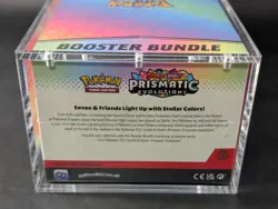 Pokemon SV8.5 Prismatic Evolutions Sealed Booster Bundle Display Case W/Acrylic - Image 3