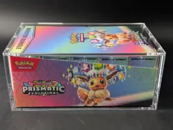 Pokemon SV8.5 Prismatic Evolutions Sealed Booster Bundle Display Case W/Acrylic - Image 4