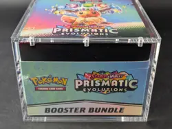 Pokemon SV8.5 Prismatic Evolutions Sealed Booster Bundle Display Case W/Acrylic - Image 5