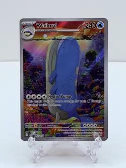 🔥Pokemon TCG-Wailord-162/159-Sv09: Journey Together-Illustration-Holo-M/NM!🔥 - Image 1