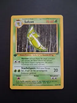 Pokemon TCG Metapod (Safcon) 54/102 1st Edition German Base Set NM - Image 1