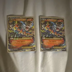 M Charizard EX Pokemon TCG Holo Heat Typhoon Card #52 Lot of 2 - Image 1