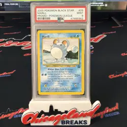2020 Marill Black Star Promo 29 Pokemon League Pokemon TCG PSA 9 - Image 3
