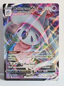 Hatterene VMAX 066/159 Ultra Rare Crown Zenith Pokemon TCG LP+ - Image 1