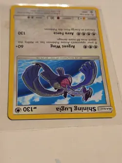 Pokemon Shining Lugia Shining Holo Promo 130 HP SM82 Shining Legends Card - Image 2