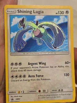 Pokemon Shining Lugia Shining Holo Promo 130 HP SM82 Shining Legends Card - Image 5