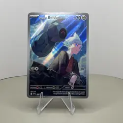 Pokemon Steven's Beldum 207 SV Promo Holo Full Art 70 HP English 2023 Basic - Image 1