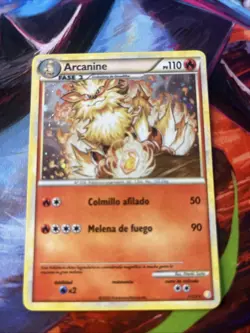 Arcanine 1/123 Reverse Holo SPANISH - HeartGold SoulSilver Pokemon Tcg Card - Image 1