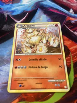 Arcanine 1/123 Reverse Holo SPANISH - HeartGold SoulSilver Pokemon Tcg Card - Image 2