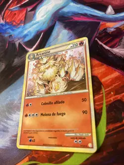 Arcanine 1/123 Reverse Holo SPANISH - HeartGold SoulSilver Pokemon Tcg Card - Image 3