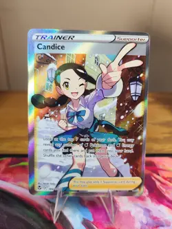 Pokemon TCG Candice (Full Art) Silver Tempest 189/195 Holo Ultra Rare - Image 1
