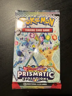 22.3g! HEAVY S&V Prismatic Evolutions Booster Pack Pokemon TCG -Glaceon Art - Image 2