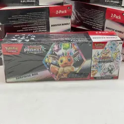 Lot of (10) Pokemon TCG Prismatic Evolutions 2-Pack Surprise Box+Booster Bundle - Image 2