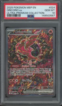 2025 Pokemon MEP EN Ultra Premium Collection #024 Oricorio ex Gem Mint PSA 10 - Image 1