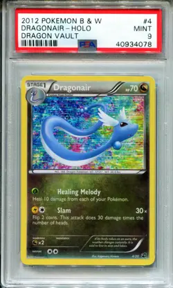 POKEMON DRAGONAIR DRAGON VAULT B&W #4 HOLO PSA 9 MINT POP 21 - Image 1
