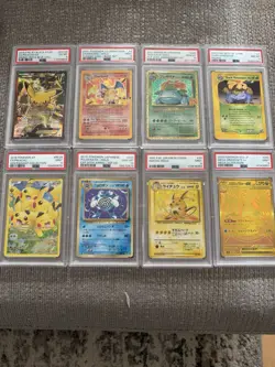 Pokemon Graded Card Lot Pikachu Charizard Venusaur Raichu 8 Holo Ultra Rare PSA - Image 1