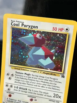 🌈🦄Pokemon TCG 2000 Cool Porygon Holo Rare Black Star Promo Card 15/53 WOTC LP - Image 4