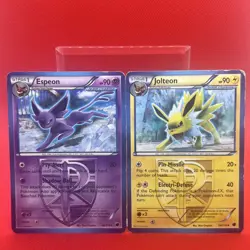 2013 Pokemon Espeon & Jolteon TCG Plasma Freeze 34/116 - Damaged (x2 cards) - Image 1