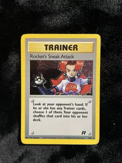 Pokemon TCG Rocket's Sneak Attack Team Rocket 16/82 Holo Rare English - Image 1