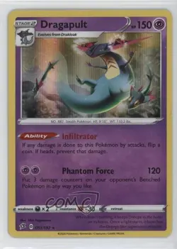 Dragapult Holo Pokemon Sword & Shield Rebel Clash #091 - Image 1