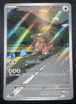 Pokemon Kangaskhan Illustration Rare IR Full Art Holo 204/182 Destined Rivals - Image 1
