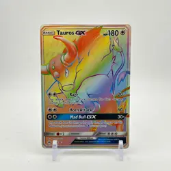 2017 POKEMON SUN & MOON (SM) BASE SET 156/149 TAUROS GX - NM - Image 1