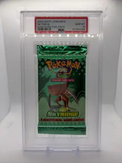 2003 Pokemon Skyridge Booster Pack (Kabutops) PSA 10! - Image 1