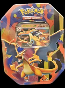 Pokemon Mega Charizard Y EX 2026 NEW Sealed Tin TCG Promo Card + Booster Packs - Image 1