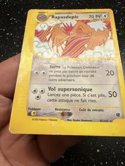 Carte Pokemon Rapasdepic Rare 45/165 Francais Expedition Wizards Vf Fr - Image 5