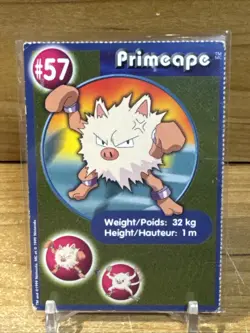 1999 Pokemon The First Movie Burger King #57 Primeape Card - Image 1