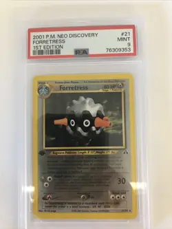 2001 POKEMON NEO DISCOVERY 1ST EDITION#21 FORRETRESS PSA 9 Vintage Card - Image 1