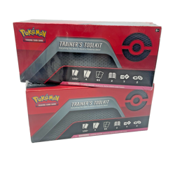 Lot of (2) Pokemon TCG Trainers Toolkit Boxes (4 Booster Pack Per) - Image 1