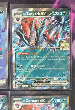 N’s Zoroark ex 175/159 Double Rare NM/M Pokemon Card + Bonus Cards - Image 3