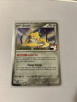 Pokemon TCG Jirachi Cosmo Holo Prize Pack 126/182 -NM - Double SWIRL - Image 1