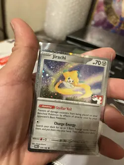 Pokemon TCG Jirachi Cosmo Holo Prize Pack 126/182 -NM - Double SWIRL - Image 3