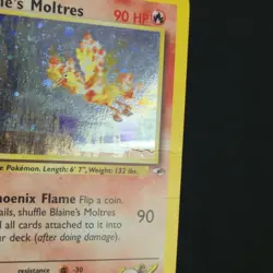 DOUBLE SWIRL 🌀💫 Blaine's Moltres 1/132 Gym Heroes Unlimited Holo Pokemon Card - Image 5