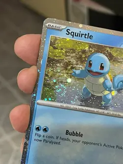POKEMON SQUIRTLE SVP048 PROMO BLACK STAR COSMOS HOLOFOIL WITH SWIRL NM CARD - Image 5