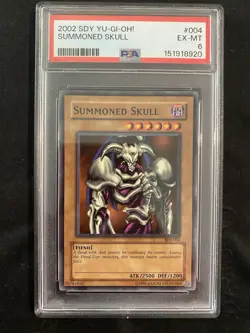 2002 YU-GI-OH! STARTER DECK: YUGI #004 SUMMONED SKULL PSA 6 - Image 1