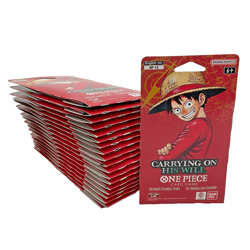 Lot of (22) One Piece TCG OP-13 Carrying On His Will Sleeved Booster Packs EN - Image 1