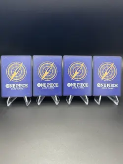 One Piece TCG Rob Lucci OP05-093 Alternate Art Playset x4 - Image 2