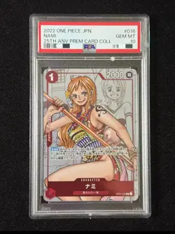 2022 One Piece Japanese 25th Anniversary Collection #016 Nami PSA 10 IO35 - Image 1