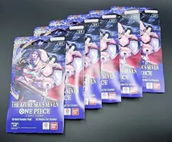 One Piece The Azure Sea’s Seven Sleeved Booster Pack OP-14 Lot of 6 Sealed New - Image 1