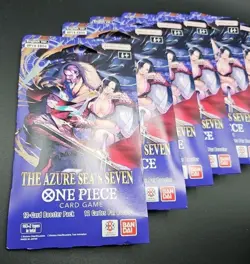 One Piece The Azure Sea’s Seven Sleeved Booster Pack OP-14 Lot of 6 Sealed New - Image 2