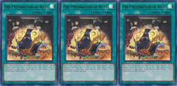 Pre-Preparation of Rites - Playset 3 Cards - RA01-EN055 - Ultra Rare - Yugioh - Image 1