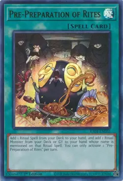 Pre-Preparation of Rites - Playset 3 Cards - RA01-EN055 - Ultra Rare - Yugioh - Image 2