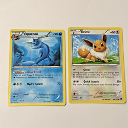 Pokemon Card Lot - Eevee & Vaporeon - Common & Uncommon Pokemon Card - Regular - Image 1
