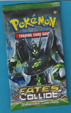 Pokemon "Fates Collide" 10-Card Sealed Booster Pack (Zygarde) X1 - Image 1