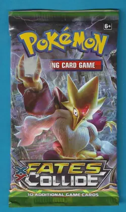 Pokemon "Fates Collide" 10-Card Sealed Booster Pack (Alakazam) X1 - Image 1