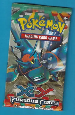 Pokemon "Furious Fists" 10-Card Sealed Booster Pack (Heracross) X1 - Image 1